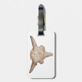 Plains Bison Skull Bagagelabel (Achterkant verticaal)