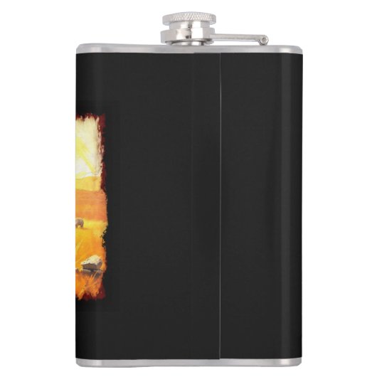 Plains Buffalo - Hardlopen Amerikaanse Buffalo kun Heupfles (Achterkant)