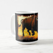 Plains Buffalo - Hardlopen Amerikaanse Buffalo kun Koffiemok (Voorkant links)