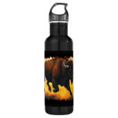 Plains Buffalo - Hardlopen Amerikaanse Buffalo kun Waterfles (Voorkant)