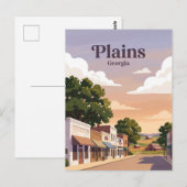 Plains, Georgia Briefkaart (Voorkant / Achterkant)