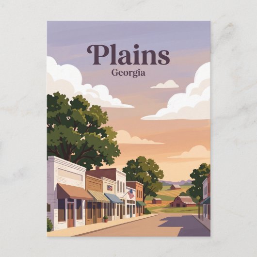 Plains, Georgia Briefkaart (Voorkant)