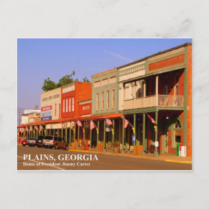 PLAINS, GEORGIA - Home of President Jimmy Carter Briefkaart