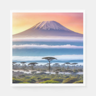 Plains Natuur Savannah Outdoor Landschap Kalme Kun Servet