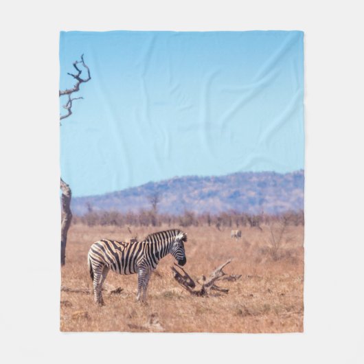 Plains zebra in het Nationaal Park Kruger in Zuid- Fleece Deken (Voorkant)