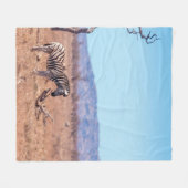 Plains zebra in het Nationaal Park Kruger in Zuid- Fleece Deken (Voorkant (Horizontaal))