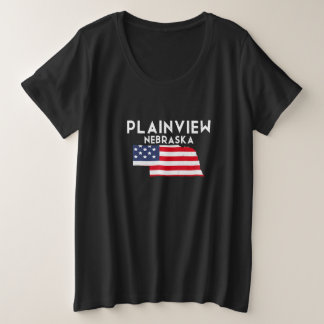 Plainview Nebraska USA State America Travel Nebras Grote Maat T-shirt