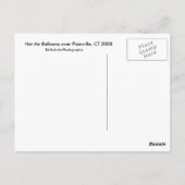 Plainville Balloons Briefkaart (Achterkant)