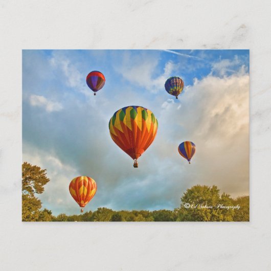 Plainville Ct Hot Air-ballonnen Briefkaart (Voorkant)