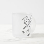 Plak Afbeelding Chef met schroefdraad Matglas Koffiemok (Voorkant rechts)