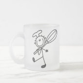 Plak Afbeelding Chef met schroefdraad Matglas Koffiemok (Links)