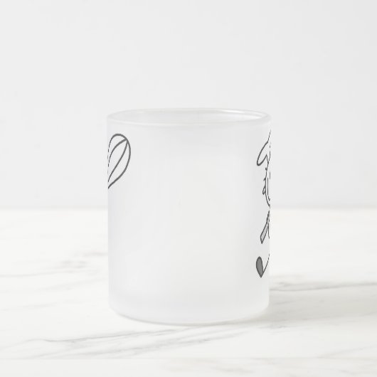 Plak Afbeelding Chef met schroefdraad Matglas Koffiemok (Center)