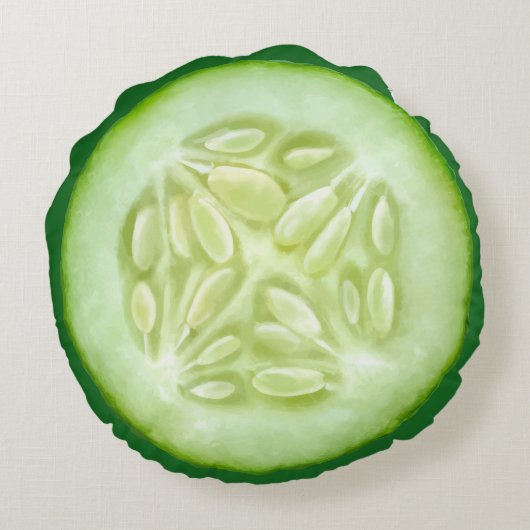 plak augurkenkomkommer rond kussen (Achterkant)