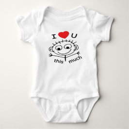 Plak Baby Ik Hou Van Jou Romper