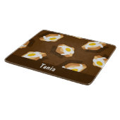 Plak brood met eierpatroon snijplank (Hoek)