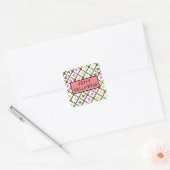 Plak dit overal! vierkante sticker (Envelop)
