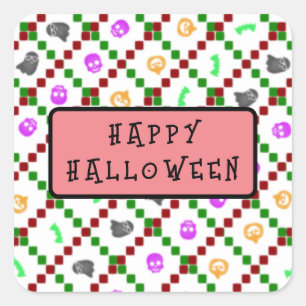 Plak dit overal! vierkante sticker