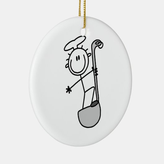 Plak figuur Chef met slang Keramisch Ornament (Rechts)