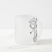 Plak figuur Chef met slang Matglas Koffiemok (Voorkant rechts)