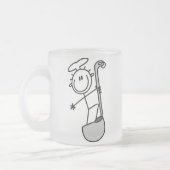 Plak figuur Chef met slang Matglas Koffiemok (Links)