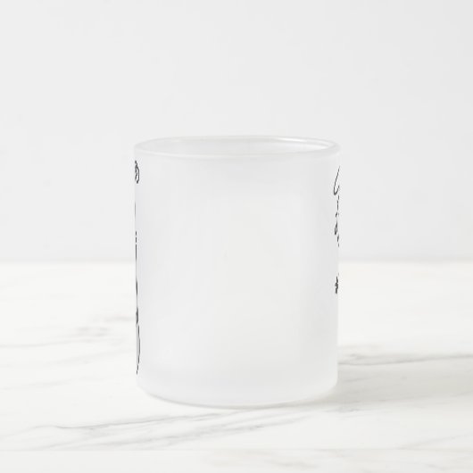 Plak figuur Chef met slang Matglas Koffiemok (Center)