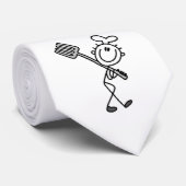 Plak figuur Chef met vork Stropdas (Opgerold)