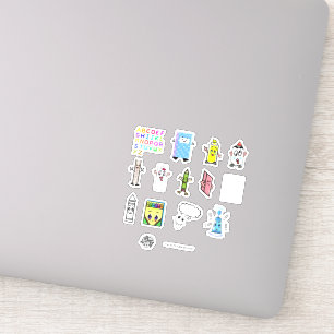 Plak het 2 uw boeken! sticker