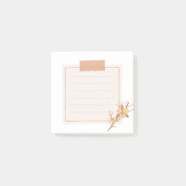 Plak het met een oranje bloem post-it® notes