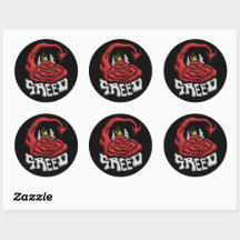 Plak het op je zonde Greed Devil
