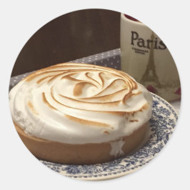 PLAK HET - TARTELETTE AU CITRON RONDE STICKER