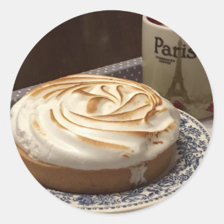 PLAK HET - TARTELETTE AU CITRON RONDE STICKER