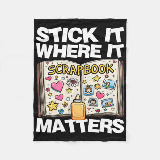 Plak het waar het Sticker is Fleece Deken