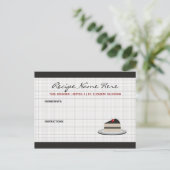 Plak Kaart voor het inktrecept (Staand voorkant)