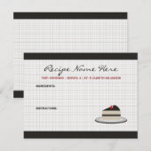 Plak Kaart voor het inktrecept (Voorkant / Achterkant)