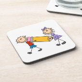 Plak Kinderen Met Potlood Onderzetter (Linkerzijde)