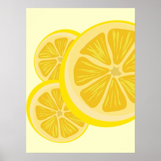 Plak Lemon-afdrukken Poster (Voorkant)