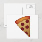 Plak Pizza - Emoji Briefkaart (Voorkant / Achterkant)