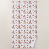 plak rijp, sappig, rode watermeloen strandlaken (Voorkant)