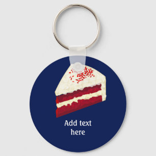 Plak rode kletskap met jouw naam, elke kleur sleutelhanger