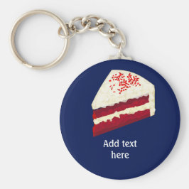 Plak rode kletskap met jouw naam, elke kleur sleutelhanger