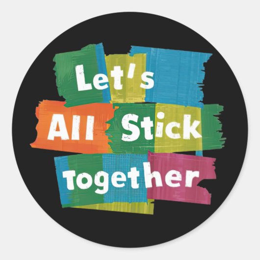 Plak samen Sticker set (Voorkant)