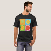 Plak van Citrus van citroen Limoen Sinaasappel Gra T-shirt (Voorkant volledig)