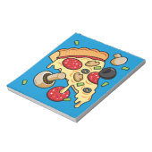 Plak van Pizza met Toppings Notitieblok (Linkerzijde)