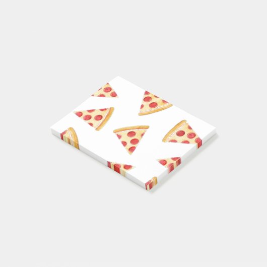 Plak van Pizza op transparante achtergrond Post-it® Notes (Schuin)