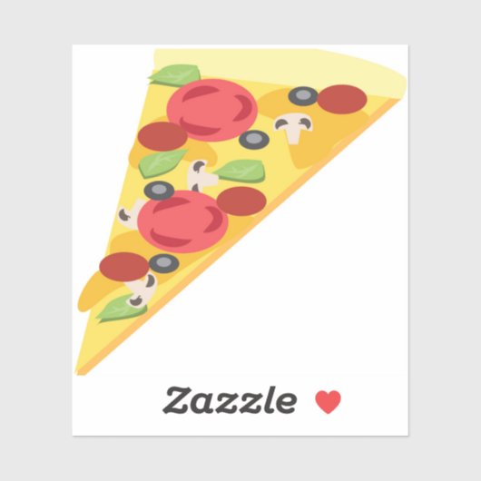 Plak van Pizza Sticker (Vel)