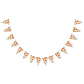 Plak van Pizza Vlaggetjes (Alle)