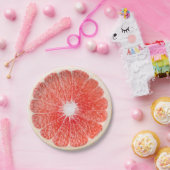 Plak van pompelmoes papieren bordje (Feest)