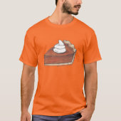 Plak van Pumpkin Pie Dessert Herfst Thanksgiving T-shirt (Voorkant)