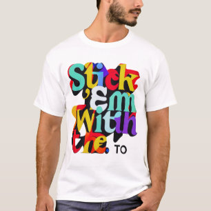 Plak ze met de "Multi-Color" T-shirt