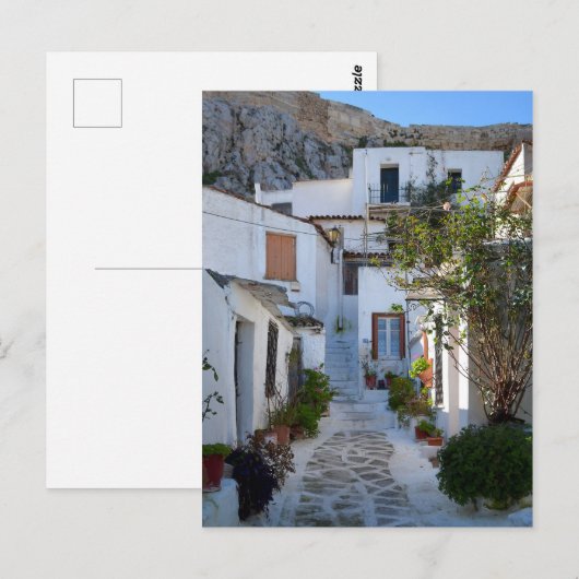 Plaka Athens Briefkaart (Voorkant / Achterkant)
